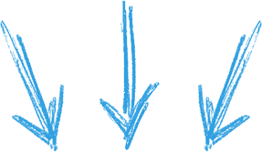 arrow down blue